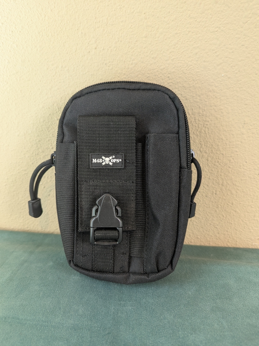 M48 Ops Black Canvas Tactical Belt Pouch